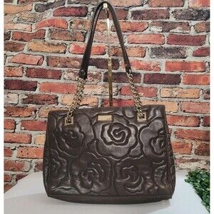 Kate Spade NY Phoebe Tote — Sedgwick Lane Rose Brown Quilted Leather Half-Chain